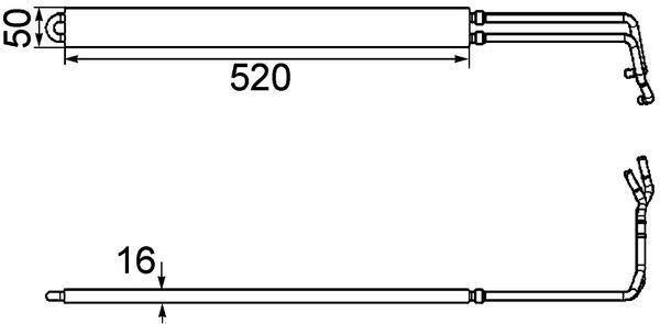 MAHLE CLC 103 000P Oil Cooler, steering
